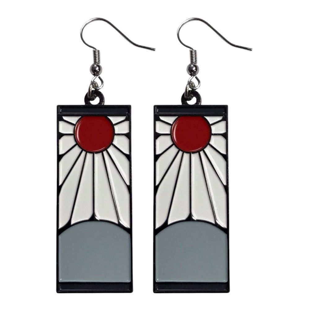 NEW Demon Slayer Kimetsu No Yaiba Tanjiro Hanafuda Earrings